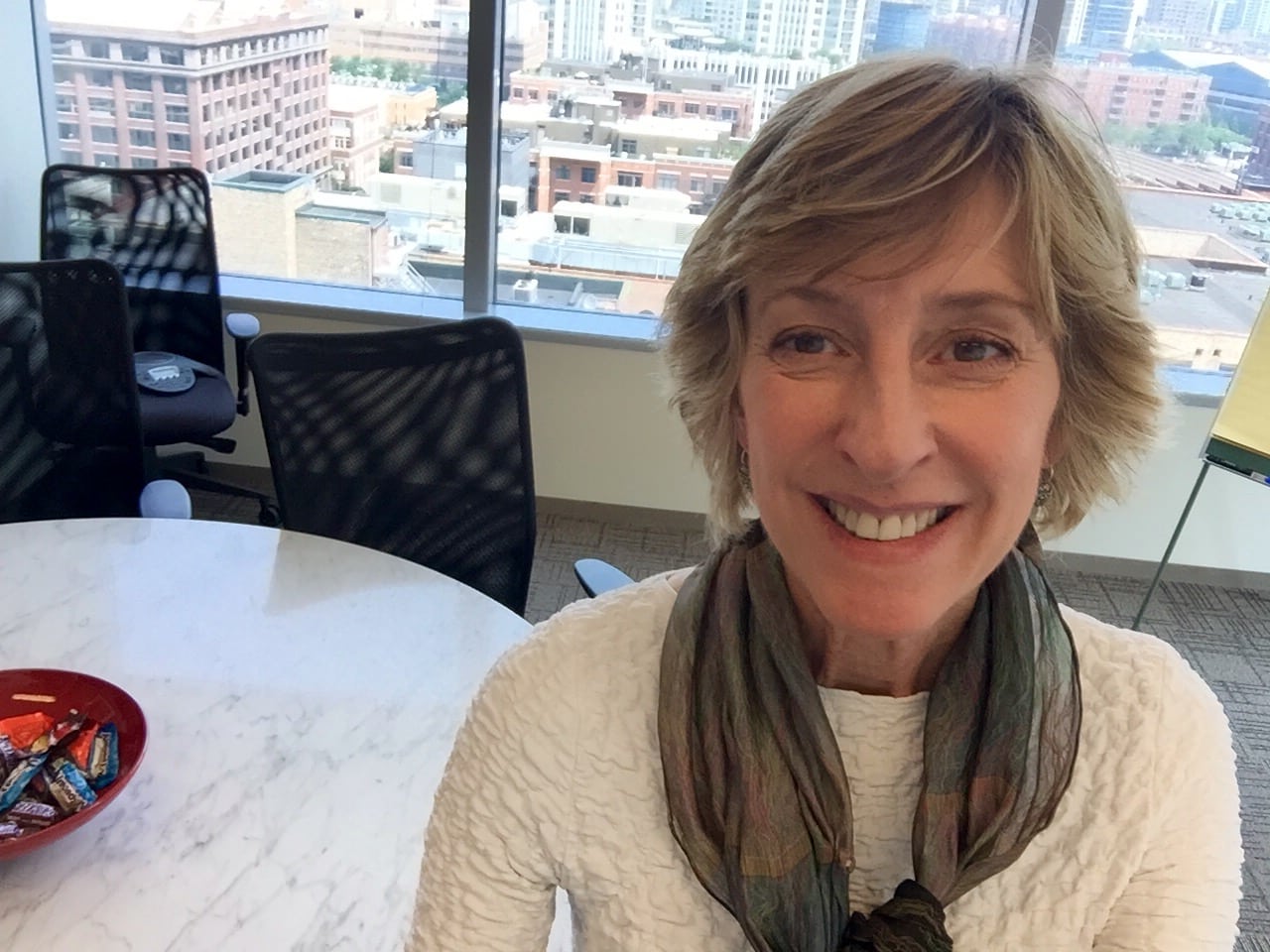 Our President and CEO, Grace Powers, celebrates the new fiscal year with a selfie!