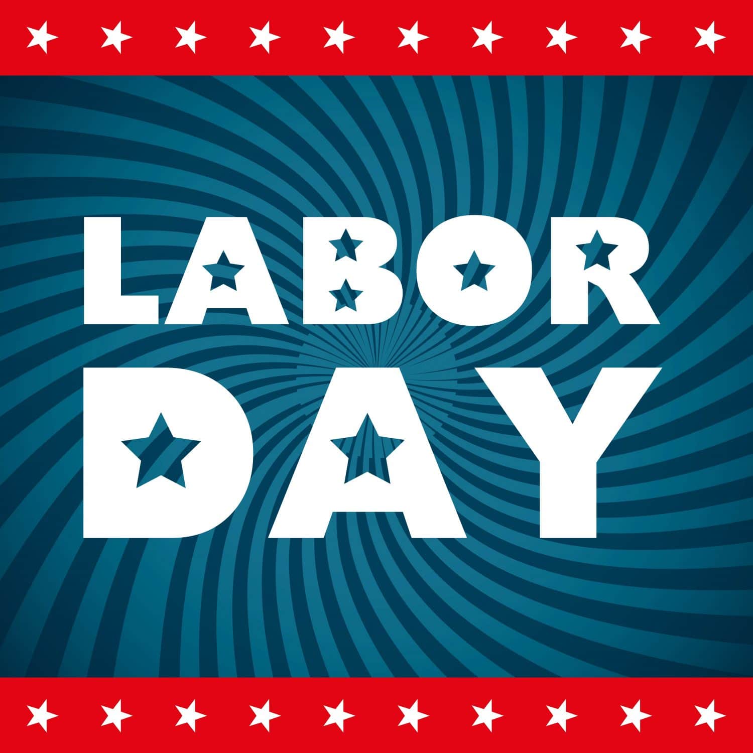 happy labor day over blue background vector illustration