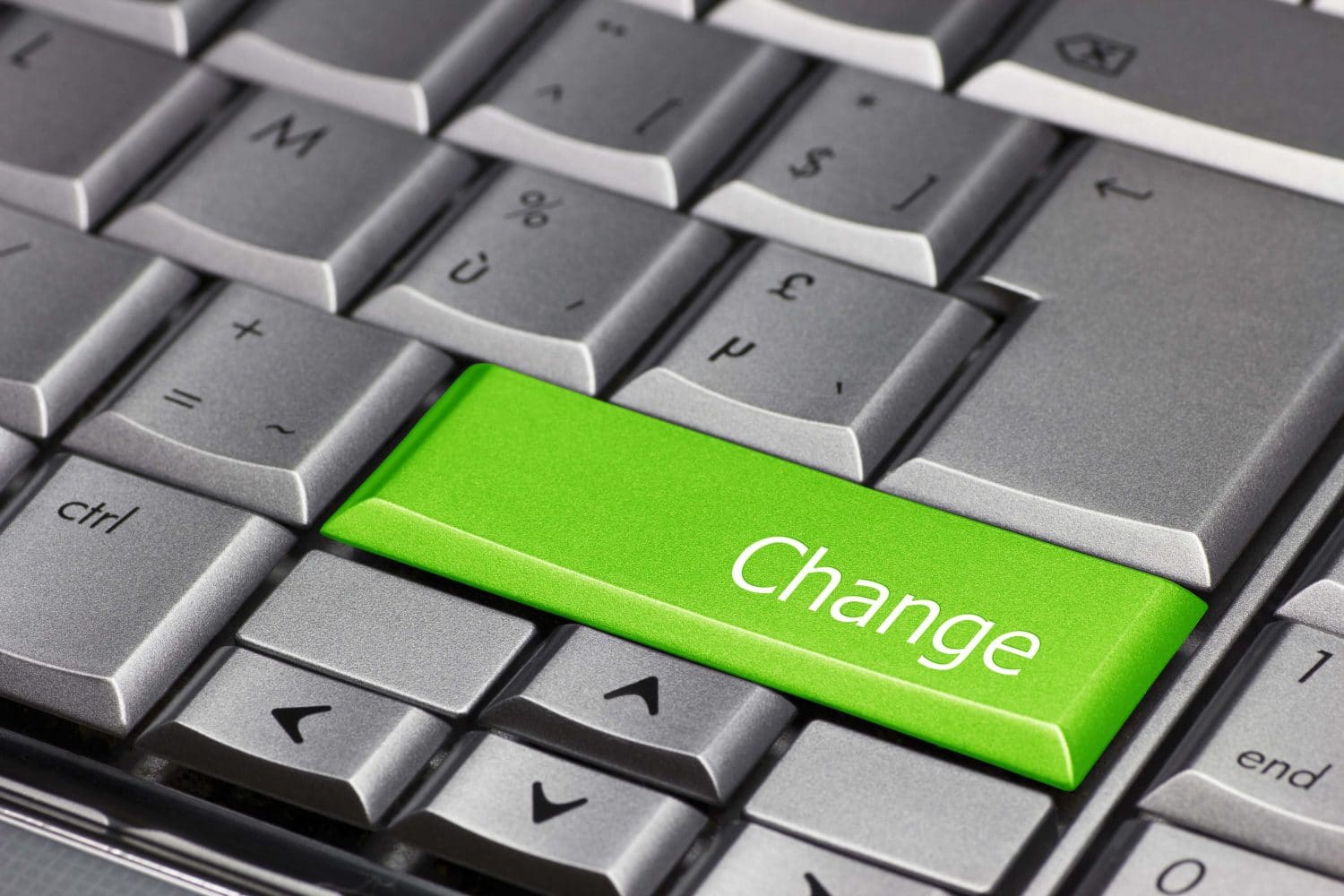 Computer Key Green - Change