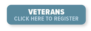 A blue button labeled “Veterans Click Here to Register” in white and light blue text.